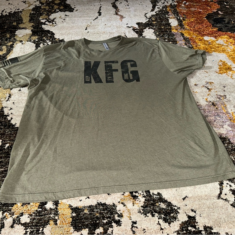 Olive Green Graphic T-Shirt